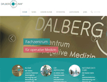 Tablet Screenshot of dalberg-klinik.de